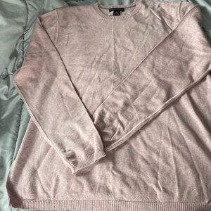 Banana Republic Men's Light Pink Crewneck Sweater